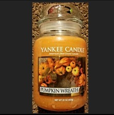 Yankee Candle Pumpkin Wreath Large Lable New Jar 2015