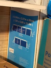 JIlong Rectangular Prism Frame Above Ground Swimming Pool Set - 4m x 2m x 1m