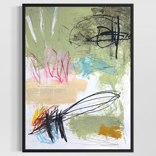 Original mixed media abstract - mixed,