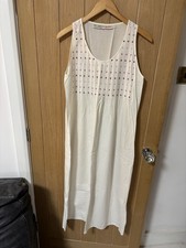 White cotton nightdress - white,