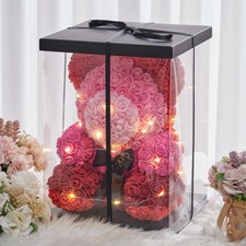 Rose Bear in a Gift Box 40cm