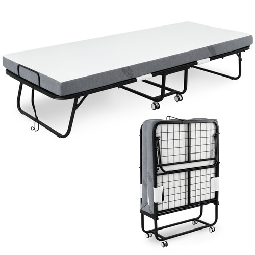 Homcom folding bed with - homcom,