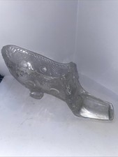 Vintage glass victorian shoe - vintage,
