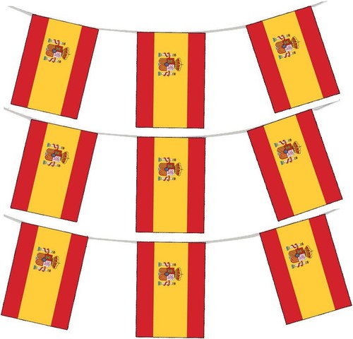 Spain flag bunting 33ft - spain, 24