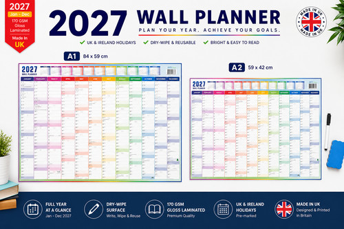 Wall planner 2027 a2 - planner, &