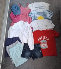 Girls Clothes Bundle Age 7 (6-7)  Hoody, Dress, Shorts, tshirt Anfield Liverpool