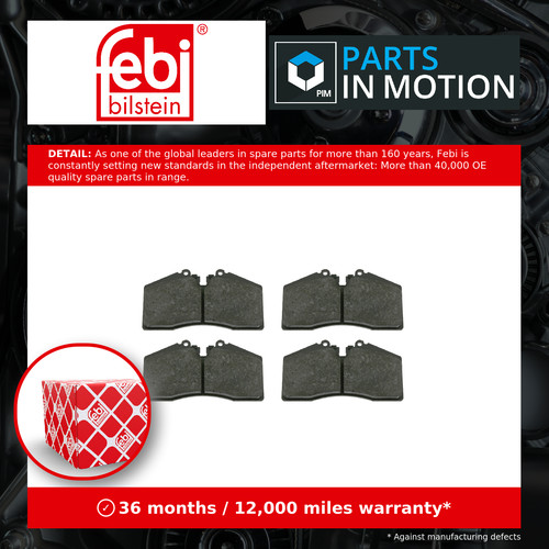 Brake pads set fits porsche - set,