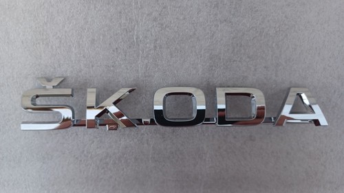 Skoda genuine badge - skoda, chrome