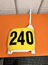 Honda CR125 CR250 1989 1990 Oem Front Number Plate Plastics 