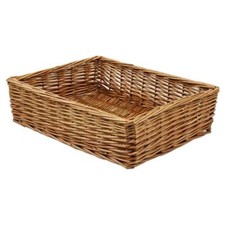 Padstow Wicker Willow Storage Tray Hamper Basket Bread Fruit Gift Large Small