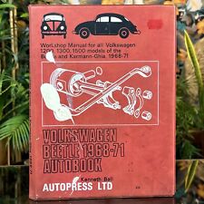 VOLKSWAGEN BEETLE 1968-1971 AUTOBOOK Kenneth Ball 1200 1300 1500 Karmann-Ghia