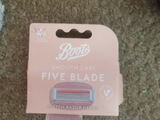 Boots smooth care 5 blade system head Razor Blades 3 Only Pack 1 Missing New