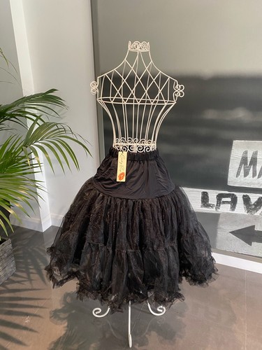 Lindy bop petticoat black - lindy, 26"