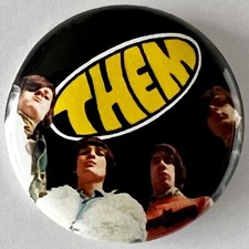 THEM BAND / VAN MORRISON Button pin badge (1 inch / 25mm)