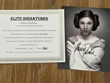 Carrie Fisher Autographed 8x10