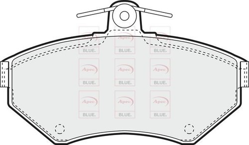Front axle brake pads - brake,