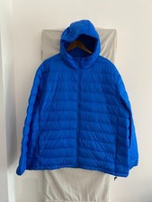 LANDS' END Blue Hooded Down