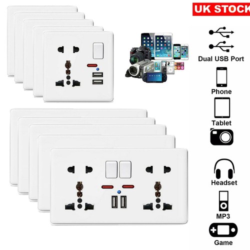 Double wall plug socket - wall,
