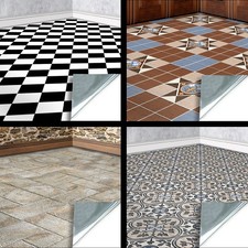 Dolls House Wallpaper:  Self Adhesive Tiled Floors For Miniatures 1/12