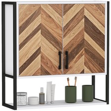 HOMCOM Bathroom Cabinet Wall