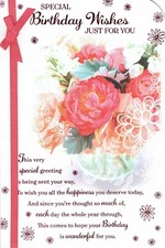 BIRTHDAY CARD Floral Design