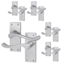 Satin Chrome Victorian Scroll