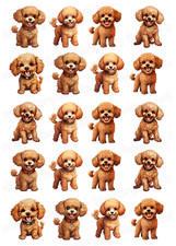 Poodle Dog Cake Topper Party