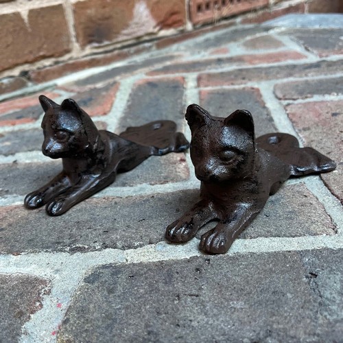 Cast iron cat decorative - decorative, door