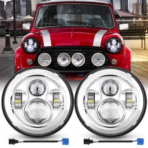 Pair inch round chrome led - chrome,