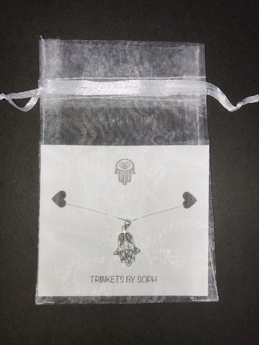Sterling silver hamsa hand - hamsa,