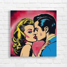 Vintage Pop Couple Canvas