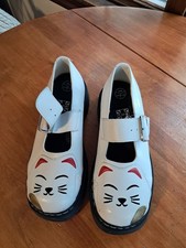 T.U.K. White Cat Kitty Shoes
