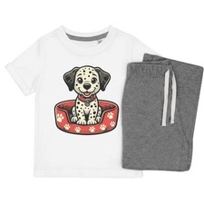 'Cute Dalmation Puppy' Kids Nightwear / Pyjama Set (KP057198)