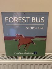 Somerset Bath area old Bus Stop Sign Flag