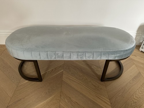 Velvet brass seater bench - 2,