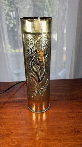 Brass artillery shell case