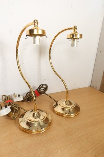 Vintage pair brass - pair, swan