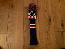 Stars and Stripes Pom Pom Golf Headcover