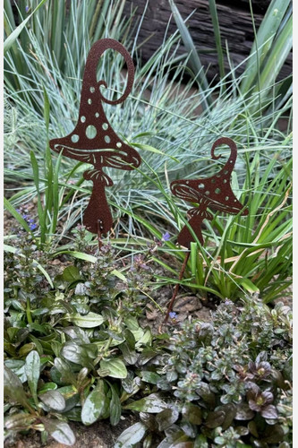 Set rusty mushroom toadstool - rusty,