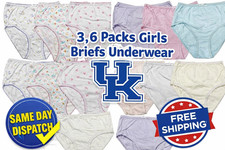 GIRLS 3,6 PACK BRIEFS KNICKERS
