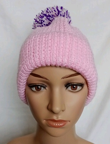 Hand knitted bobble hat - hat, with
