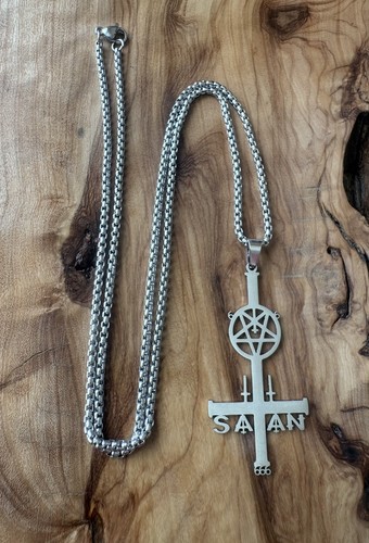 New satan inverted cross - new, 666