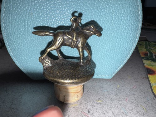 Blanton cork horse bottle - blanton's,