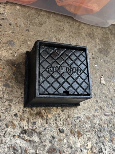 Old cast iron stop cock - old,