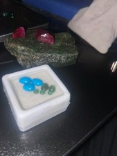Arizona Turquoise & Colombian Emerald Parcel Untreated Natural