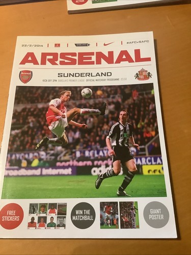 Arsenal sunderland 22nd - arsenal, v