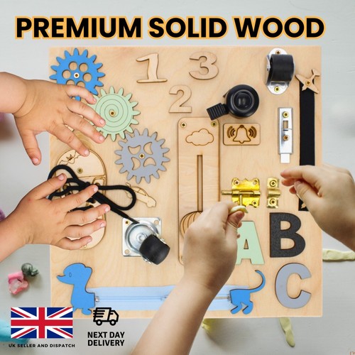 Woden sensory toys busy - sensory,
