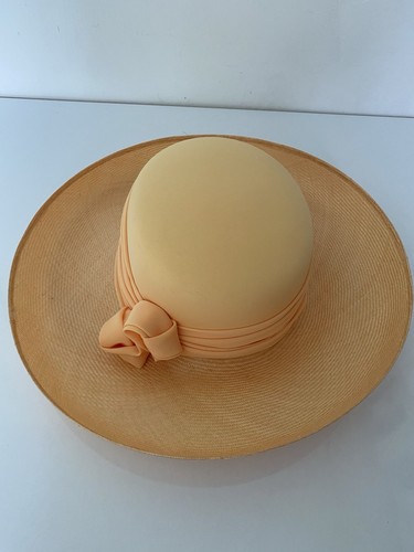 Ladies stunning apricot straw - apricot,