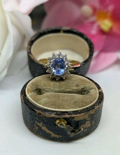 18ct ceylon sapphire and - ceylon,
