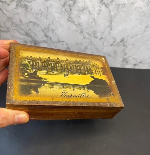 Vintage french wooden box - wooden, with